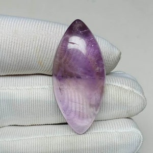 Amethyst Cabochon, Natural Amethyst Gemstone, Marquise Gemstone, Amethyst Necklace, Amethyst Jewelry, Handmade, 35x16x9mm 38.00  Carat