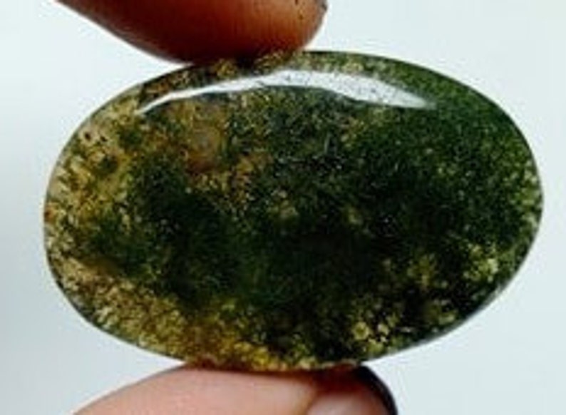 36x23x6mm 46.40 Carat Moss Agate,Natural Moss Agate,Gemstone,Agate Stone,Agate Cabochon,Designing Agate,Jewellery Making,Loose Stone,Cabs