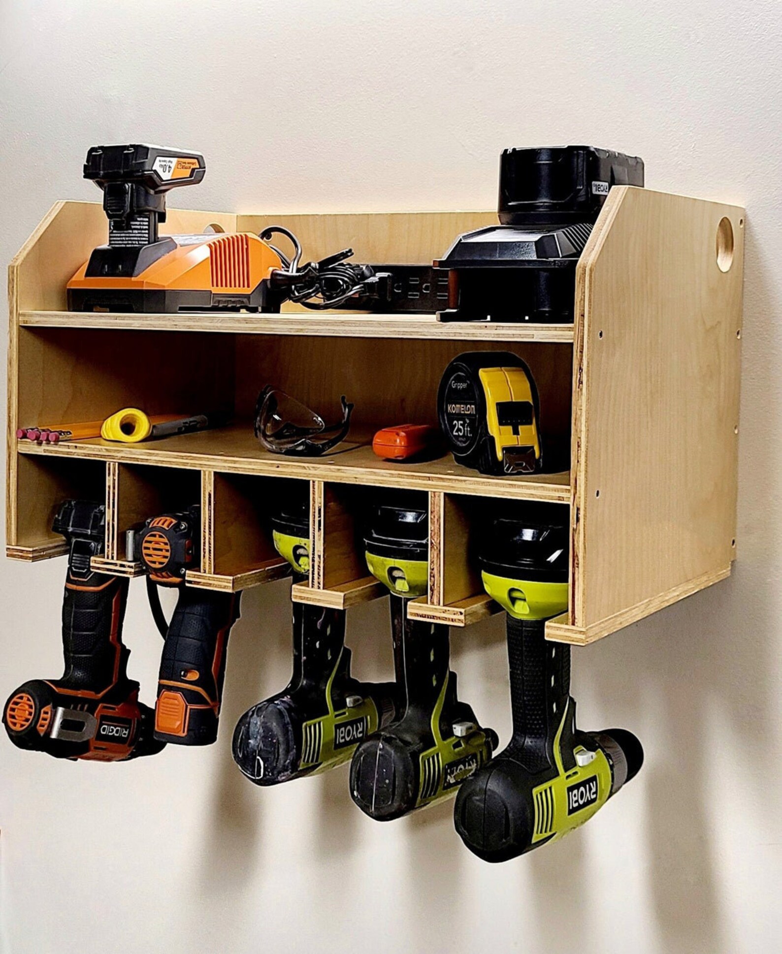 Wall Mounted Cordless Tool Holder Charging Station For Tools Etsy