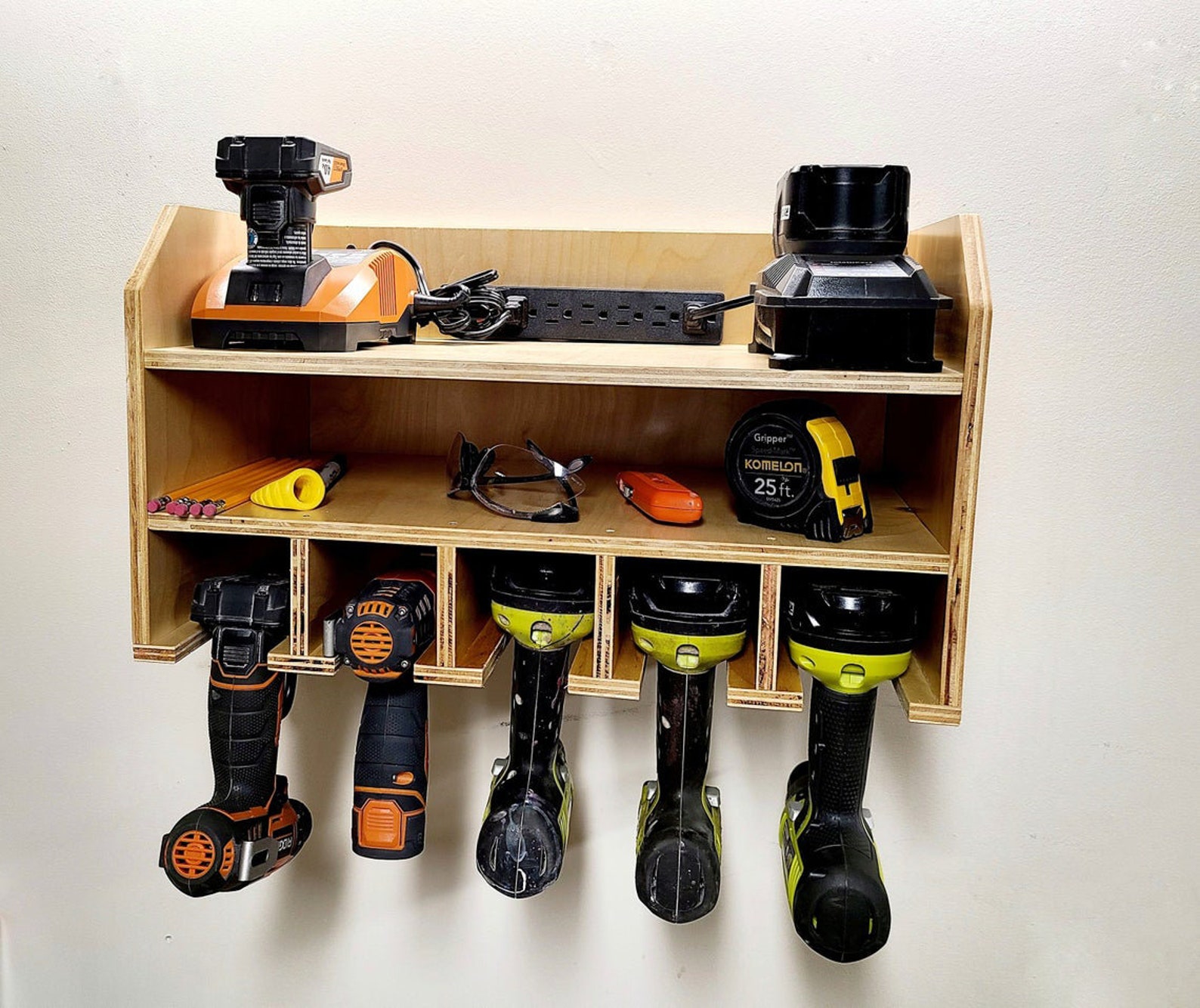 Wall Mounted Cordless Tool Holder Charging Station For Tools Etsy