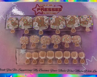 press on toe nails set of 20