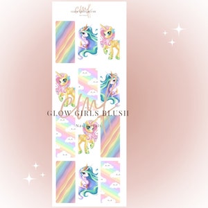 unicorn  waterside nail decals