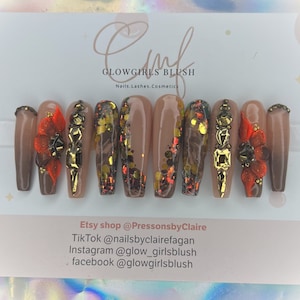 press on nails autumn fall
