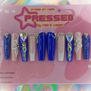 Gorgeous Royal blue  press on nails