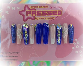 Gorgeous Royal blue  press on nails