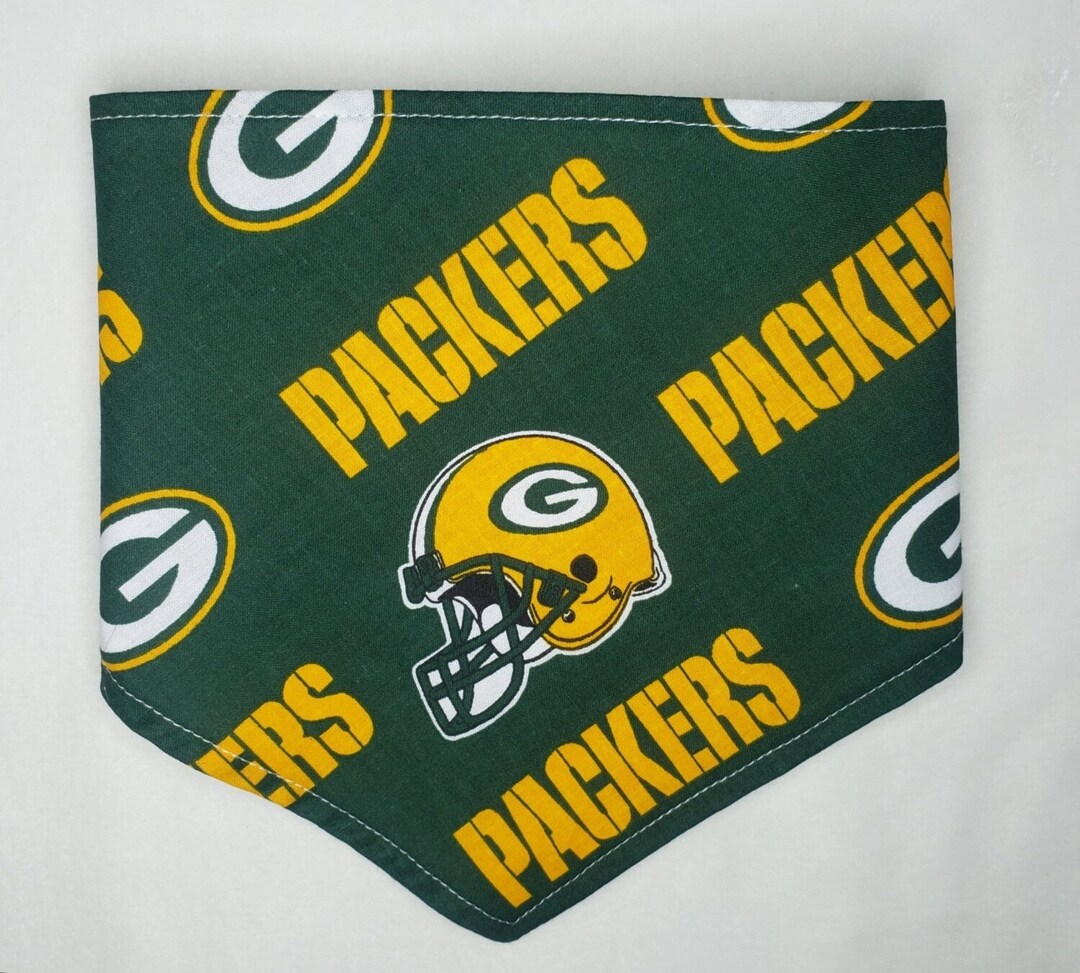 Green Bay Packers Dog Bandana, GO PACK GO, Cheesehead - Etsy