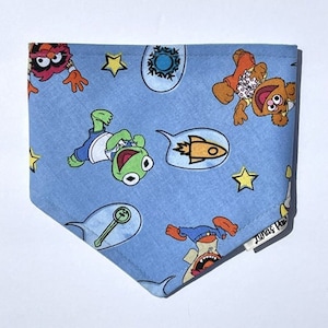 The Muppets Dog Bandana, Cat Bandana, 90s babies, 90s Cartoons, Muppet Babies, Kermit, Fuzzy Bear, Animal