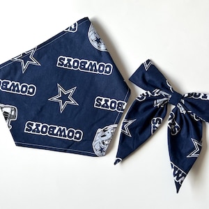 Dallas Cowboys Dog Bandana, Cat Bandana, Football, Sports, Team Gear, America's Team, How 'Bout Them Cowboys, Hairbow, Pet Sailor Bow
