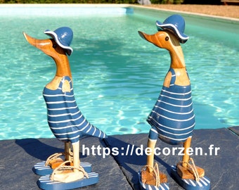 Maillot vintage - les adorables canards déjantés.