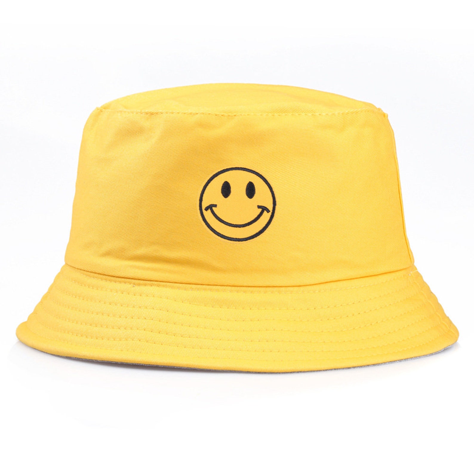 Smiley Bucket Hat Four colours Smile Bucket Hat Smile Emoji Etsy