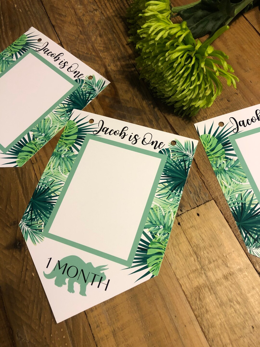 Personalised Dinosaur 1st Birthday Milestone Bunting - Etsy