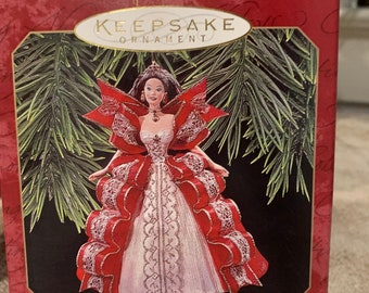 Vintage Barbie Christmas Ornament Hallmark Keepsake Holiday Barbie