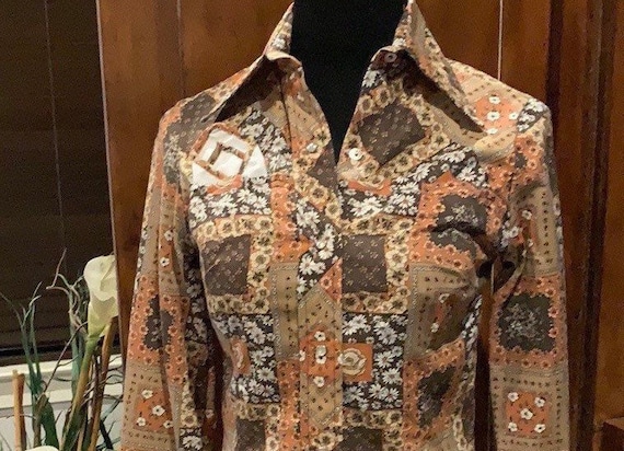 1970’s Western Snap Shirt- Blouse