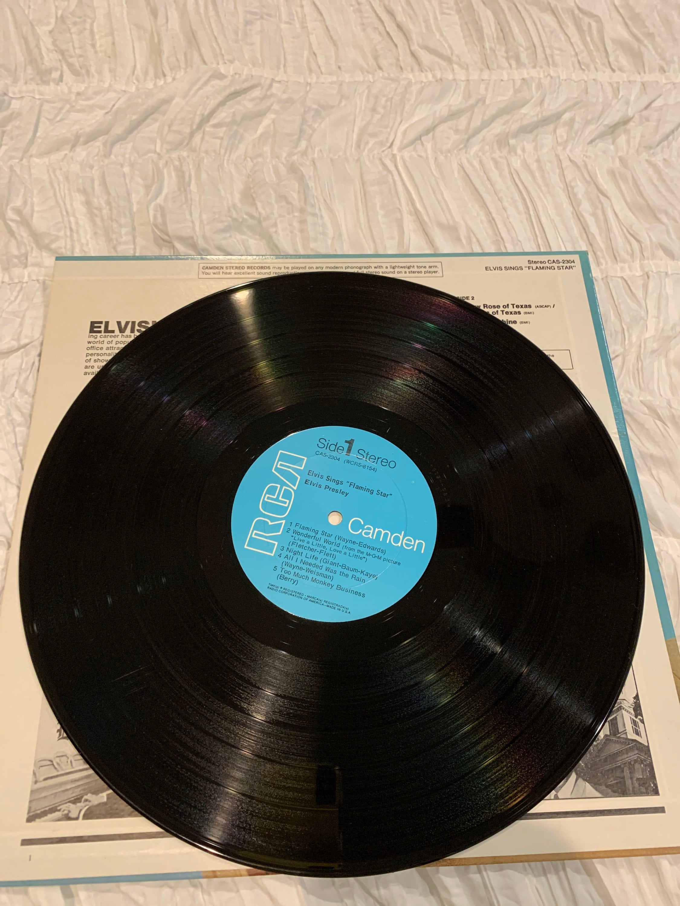 Vintage Elvis Sings Flaming Star Vinyl RCA Album - Etsy
