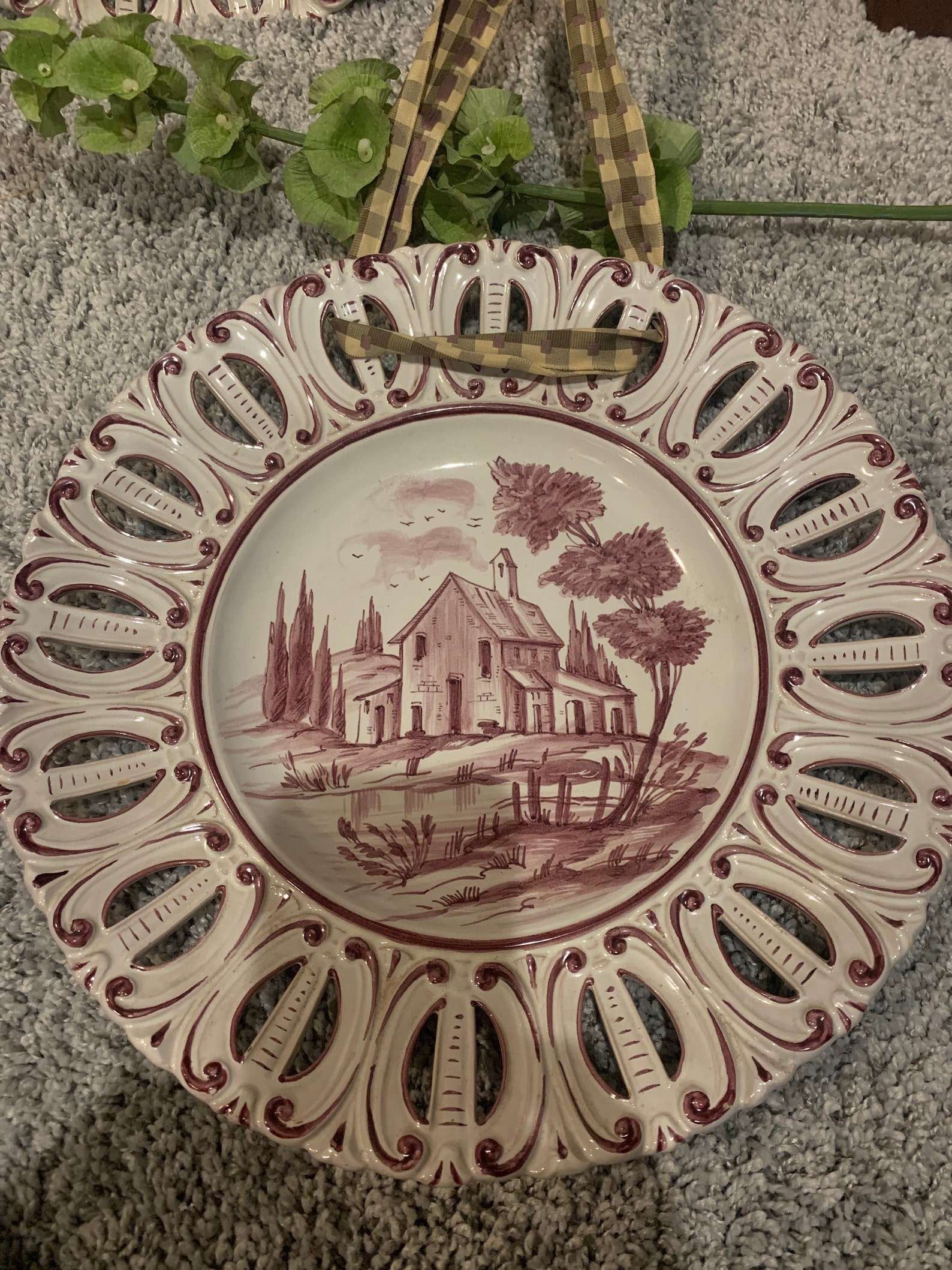 Vintage Italian Decorative Plates Etsy