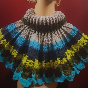 Multi Color Neck Warmer Scarf