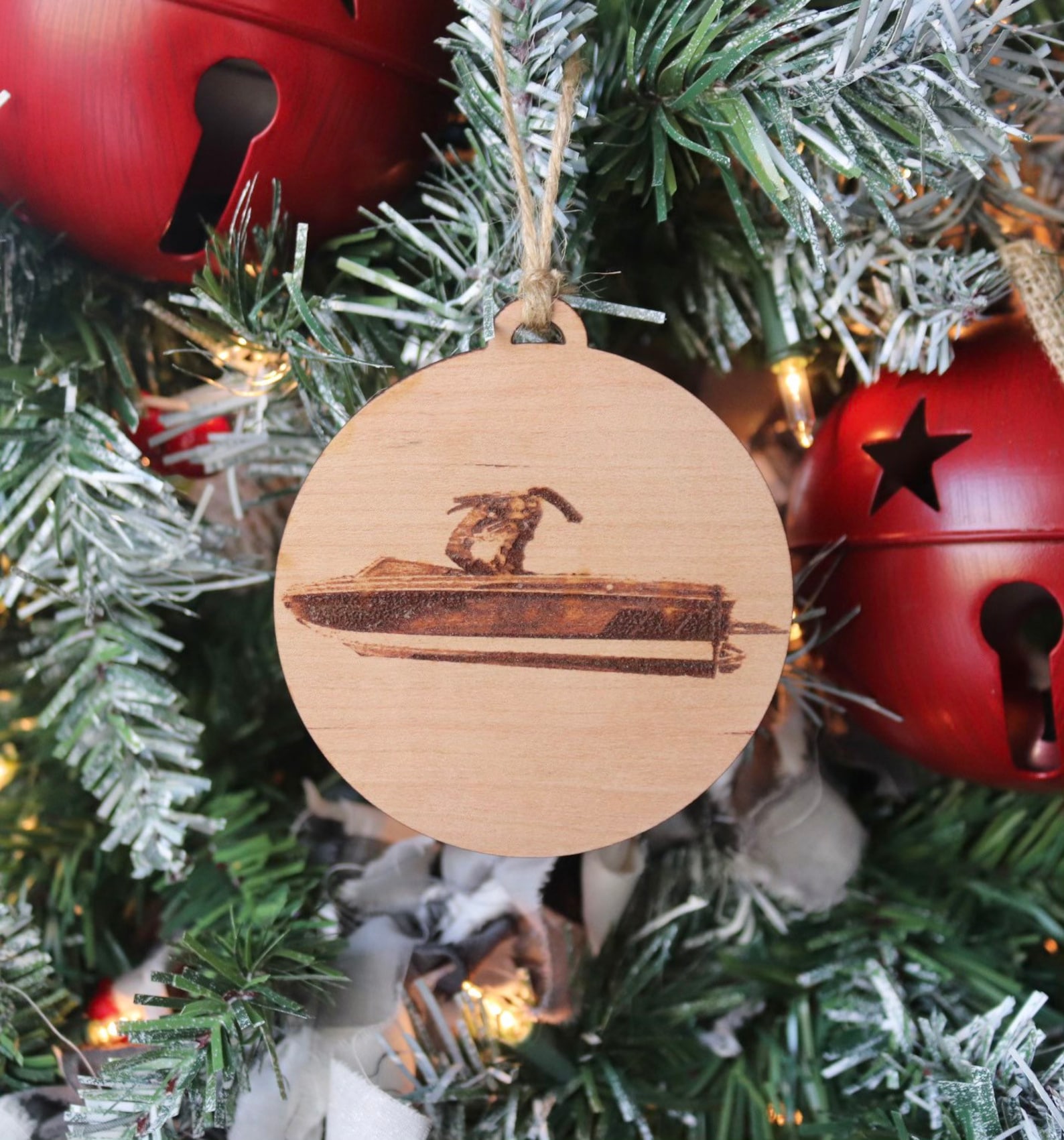 Custom Wooden Boat Christmas Ornament / 2020 / Personalized Etsy