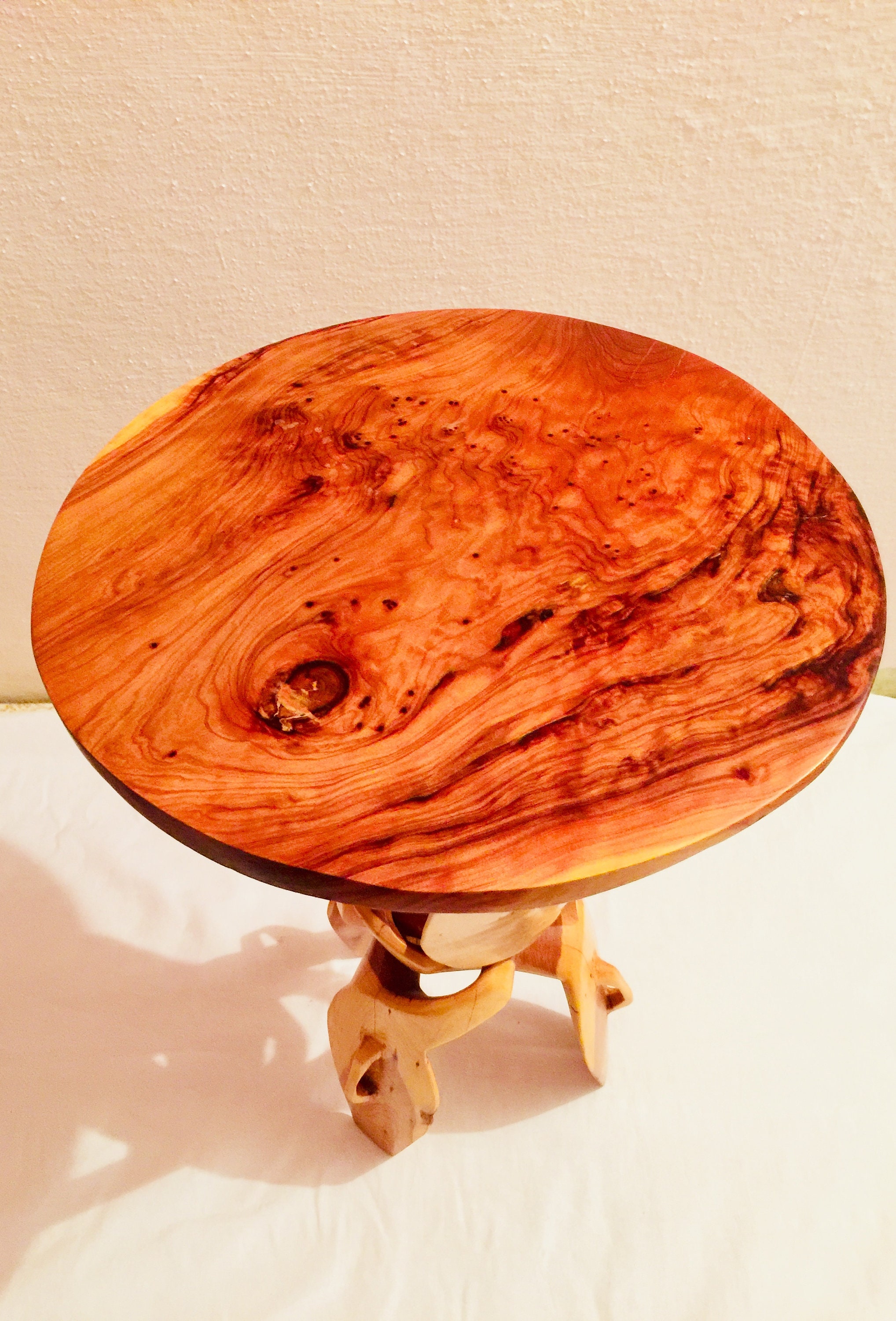 Handgemachter Holztisch Handgefertigt Vintage Holztisch Seite | Etsy