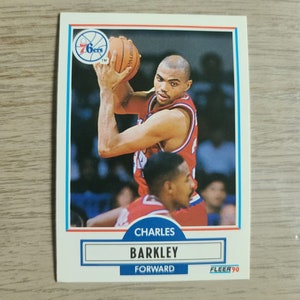 1990 Fleer Charles Barkley ERROR .545. FG % #139 Basketball Spielkarte.FEHLER