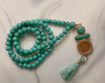 Teal Handmade Tasbih | Prayer Beads | Islamic | Salah | Namaz | Tabeeh | Tasbih | Islamic Gift | Ramadan Gift | Eid Gift