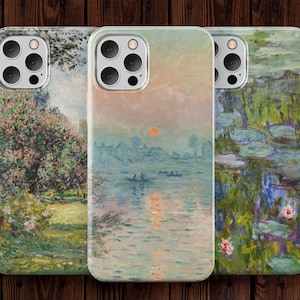 Claude Monet Phone Case, Art Phone Case iPhone 13 11 12 14 Pro Max, Famous Painting Phone Case Samsung S22 S21, Artistic Phone Case