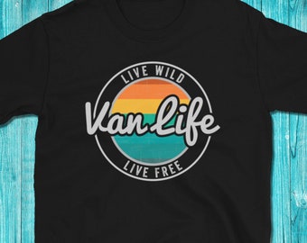 Camisa Van Life, Ropa Nómadas, Camisa Travel Lover, Ropa de Camping de Viaje, Camisa Vanlife
