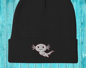 Axolotl Beanie, Axolotl Hat, Axolot Gift, Cute Axolotl Beanie