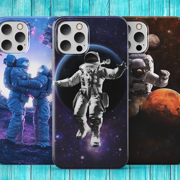 Astronaut Phone Case, Space Phone Case iPhone 13 11 12 14 Pro Max, Moon Planets Phone Case Samsung S22 S21, Milky Way Phone Case, Space Gift