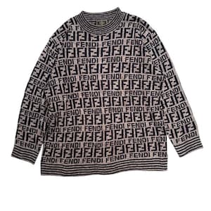 Vintage Fendi Zucca Pullover Strick