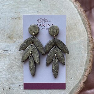 EARRINGS FOR WOMEN| Art Deco inspired polymer clay earrings