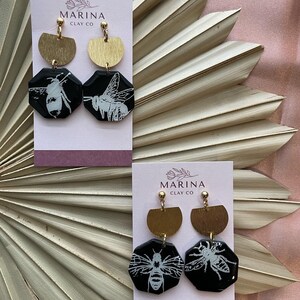 EARRINGS FOR WOMEN| bumble bee earrings for women with resin|