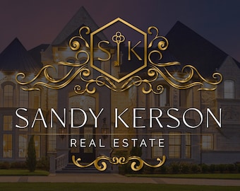 Luxury Real Estate Logo Design: Gold Realtor Branding (Custom Logo)