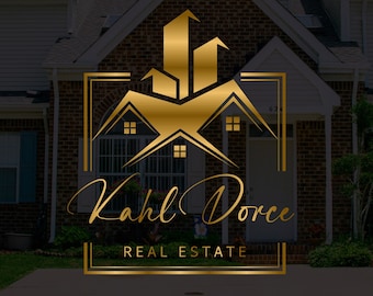 Premade Real Estate Logo Design: Luxury Square Logo