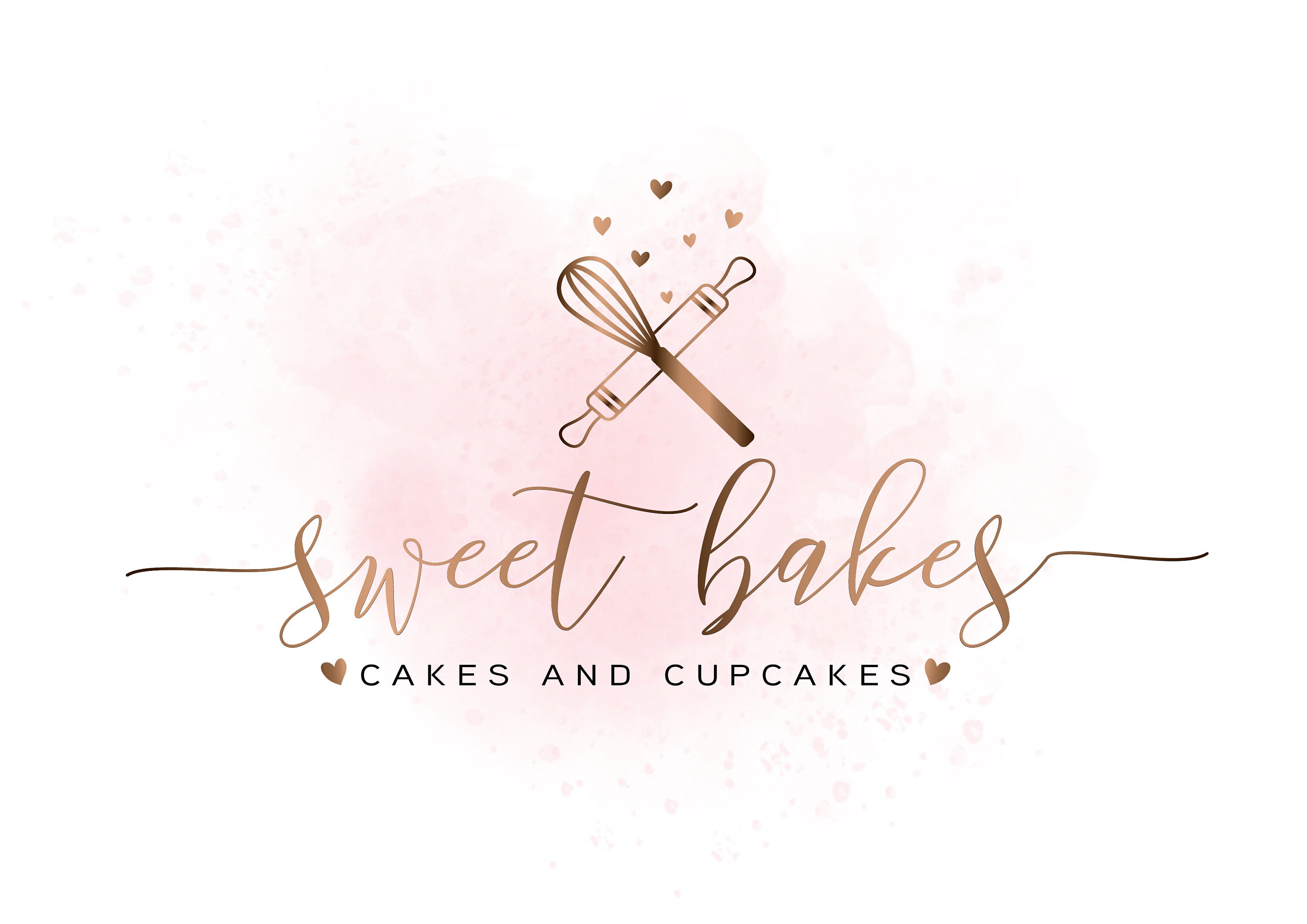 Baking Premade Logo Bakery Logo Custom Cooking Chef Baking Etsy