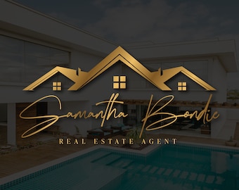 Luxury Gold Real Estate Logo Design: Realtor Branding