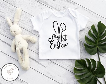 My First Easter Bodysuit, Infant jumpsuit, Unisex playsuit