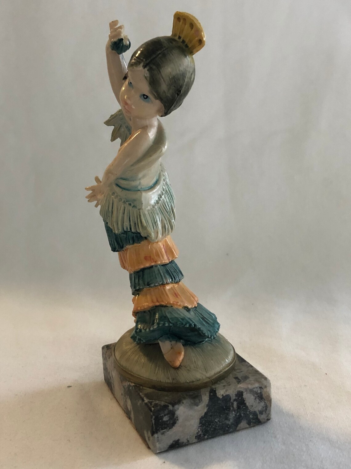 Depose Italy Fontanini Dancing Girl Figurine 435 Etsy