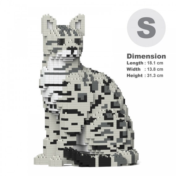 Sculptures de chats du Bengale Blocs de construction 3D Kit de modèle de  bricolage -  France