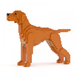 Hungarian Vizsla Dog Sculptures | 3D Building Blocks | DIY Model Kit