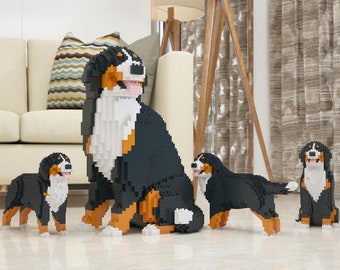 Bernese Mountain Dog Sculptures | 3D Building Blocks | DIY Model Kit