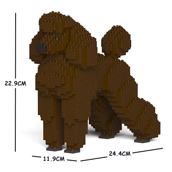 Standard Poodle Dog Sculptures | 3D Building Blocks | DIY Model Kit - Etsy