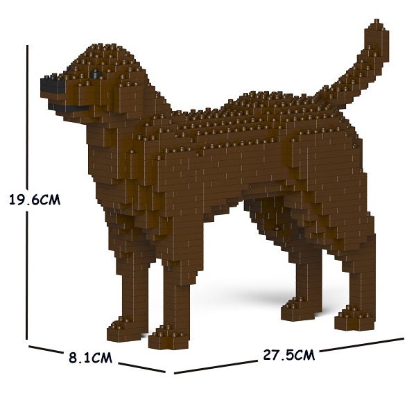 Labrador Retriever Dog Sculptures | 3D Building Blocks | DIY Model Kit ...