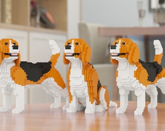 Beagle Dog Sculptures NEW | 3D Building Blocks | DIY Model Kit - Etsy