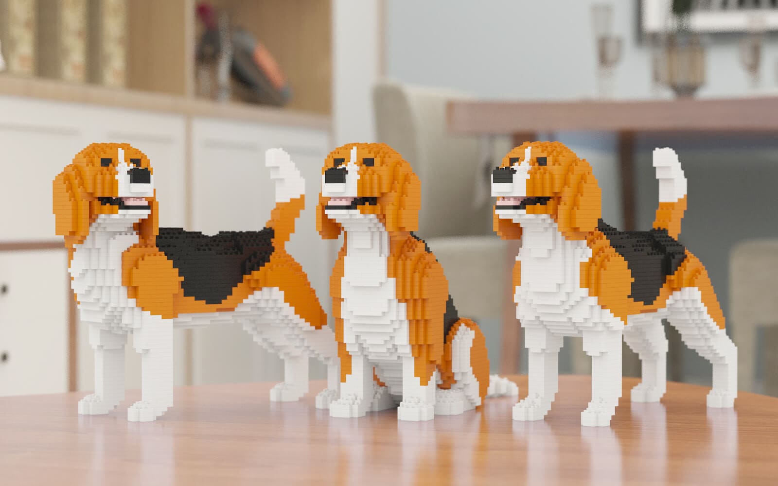 JEKCA Beagle Mini 01S | Plastic Building Blocks | Age 14+ 並行輸入品 : JEKCA Old English Sheepdog Mini 01S | Mini Dog Plastic