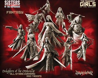 Töchter des Waisenhauses - Truppen & Kommandogruppe | 3D Gedruckte Miniaturen aus Resin