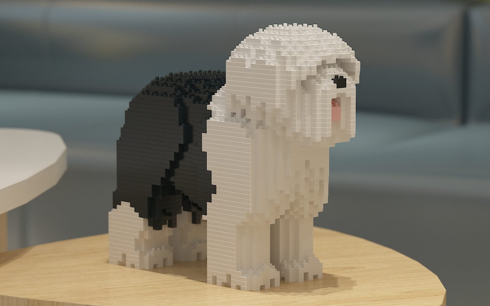 Old English Sheepdog Dog Sculptures 3D Building Blocks DIY Model Kit Etsy