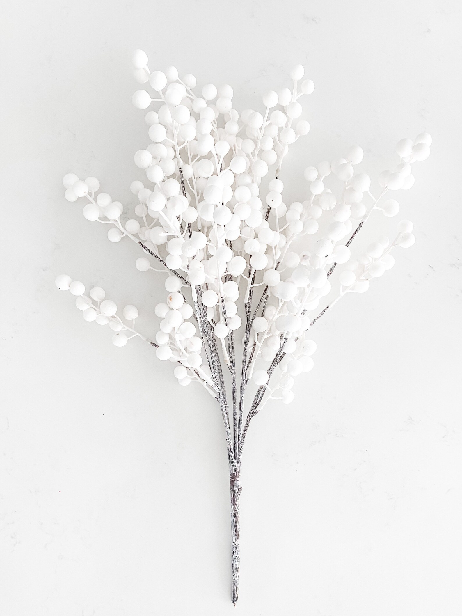 White Berry Bush White Berries Floral Bush Floral Stems Etsy