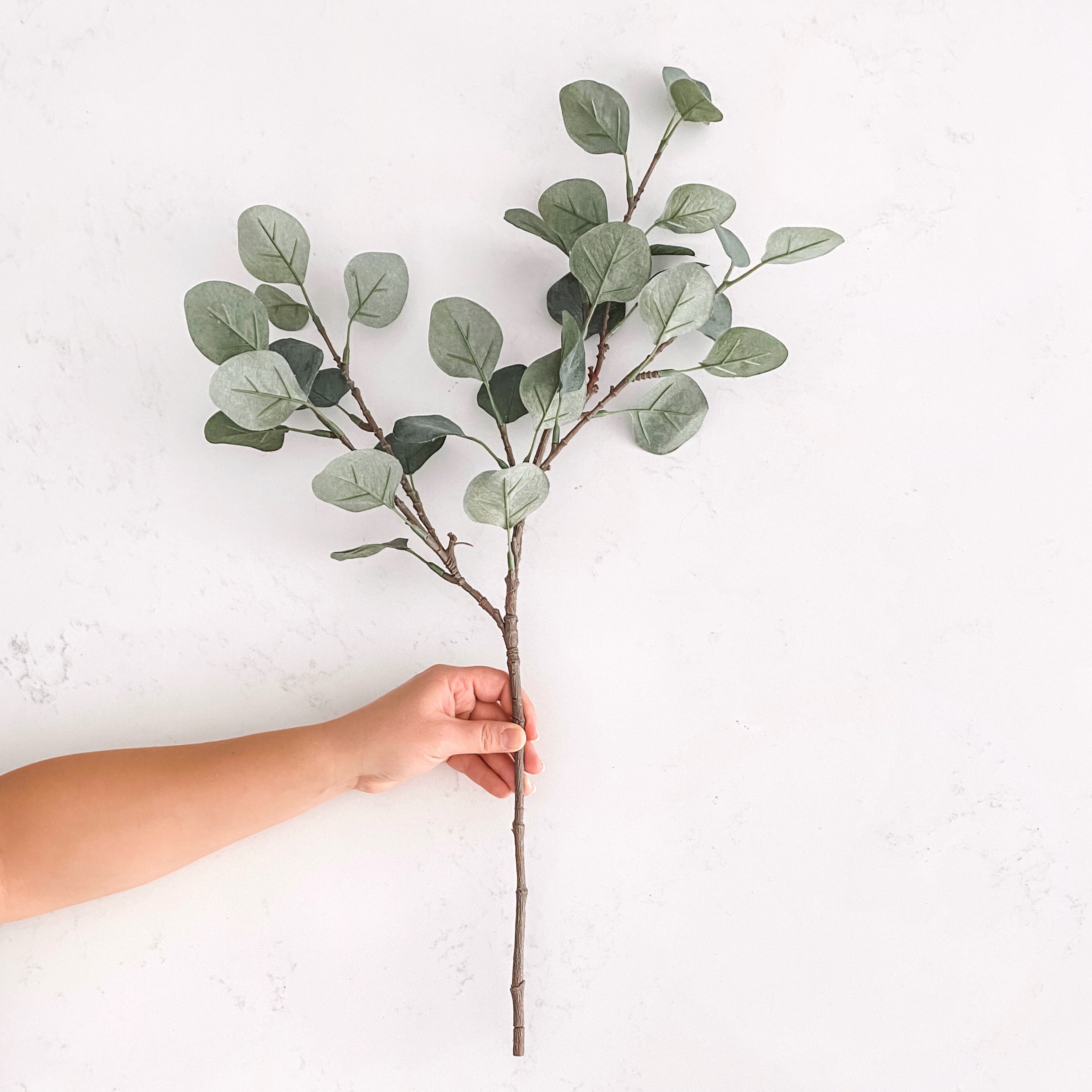 Eucalyptus Stem Fake Greenery Artificial Eucalyptus Silver Etsy