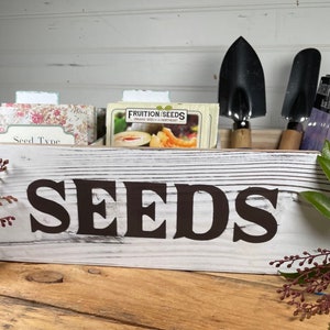 Seed saver box, seed saver envelopes, seed storage, wood seed organizer, gardening gift for him, gardening gift for women, Mother's Day