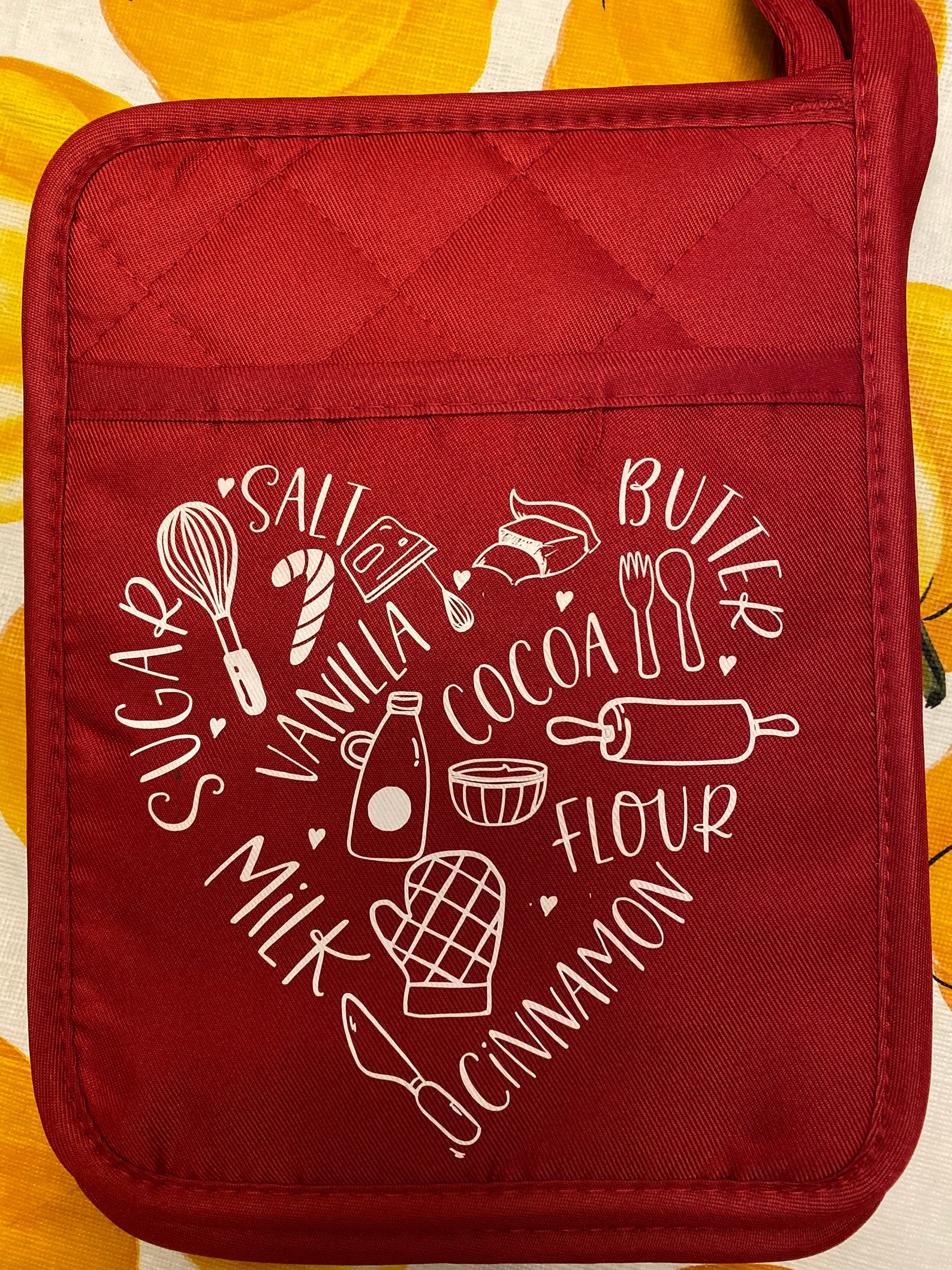 Rubber back potholders with cute Christmas sayings complete Etsy